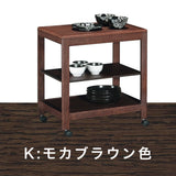 カリモク ワゴン AS6116 キャスター付き オーク材 補助テーブルにも シンプル モダン 国産 karimoku