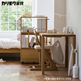 カリモク マルチラック SS0429MY シアーホワイト色 ランドセルラック リビング学習 学習机 デスク 子供用 収納 国産 キャスター付