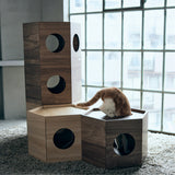 フランスペット PE03 ペットハウス ヘキサ 【単品】キャットタワー ペット家具 国産 France Pet スリム すっきり シンプル おしゃれ