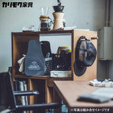 カリモク マルチラック SS0429MH モルトブラウン色 ランドセルラック リビング学習 学習机 デスク 子供用 収納 国産 キャスター付